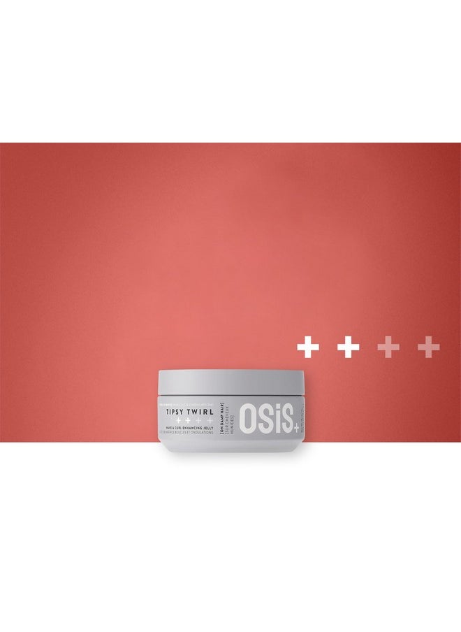OSiS+ Tipsy Twirl Curl Definition Jelly 10.1 oz | Enhances Curl Body and Shape | Humidity Protection | Medium Hold | All Curly Types