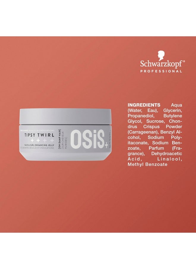 OSiS+ Tipsy Twirl Curl Definition Jelly 10.1 oz | Enhances Curl Body and Shape | Humidity Protection | Medium Hold | All Curly Types