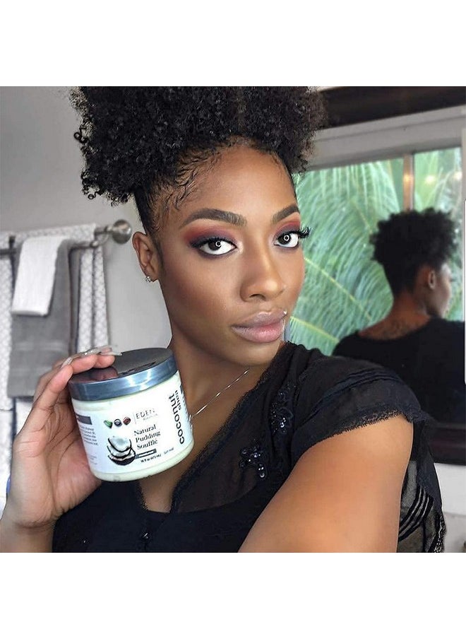 EDEN BodyWorks Coconut Shea Pudding Souffle - Curl Defining Hair Moisturizer with a Soft Hold to Strengthen Hair, Control Frizz & Add Shine - 16 Oz.