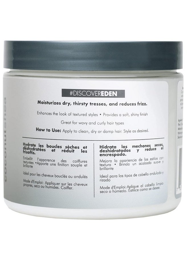 EDEN BodyWorks Coconut Shea Pudding Souffle - Curl Defining Hair Moisturizer with a Soft Hold to Strengthen Hair, Control Frizz & Add Shine - 16 Oz.
