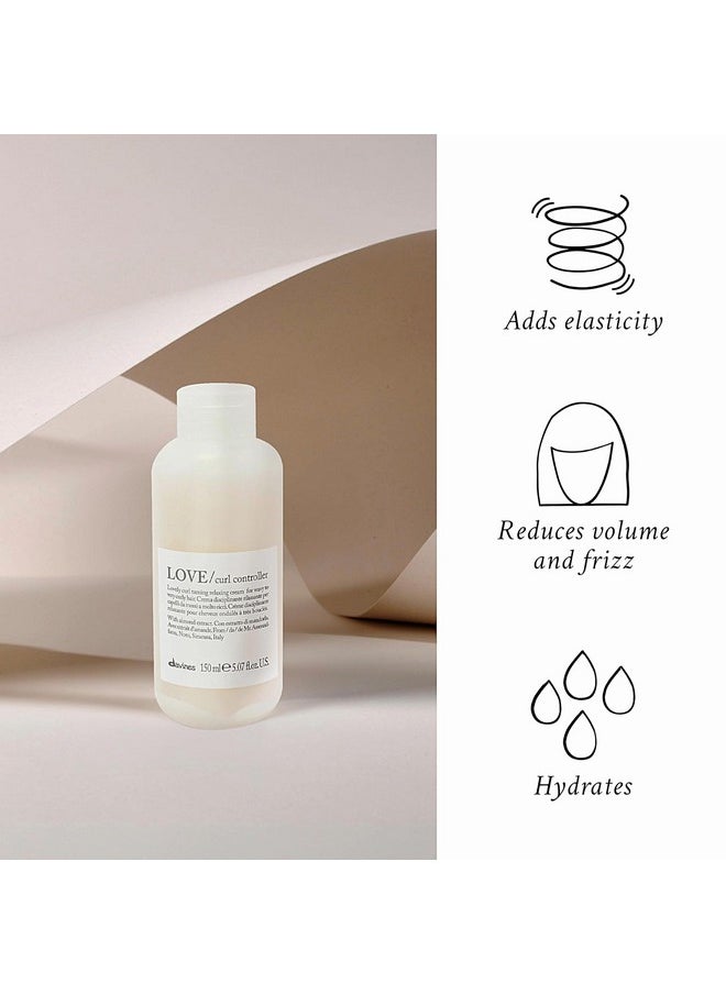 Davines LOVE Curl Controller, Taming And Relaxing Cream For Very Curly And Wavy Hair, Anti-Frizz Curl Defining Formula, 5.07 Fl Oz
