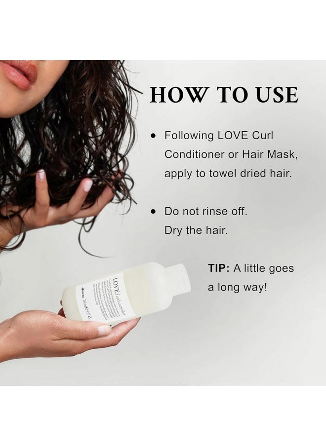 Davines LOVE Curl Controller, Taming And Relaxing Cream For Very Curly And Wavy Hair, Anti-Frizz Curl Defining Formula, 5.07 Fl Oz