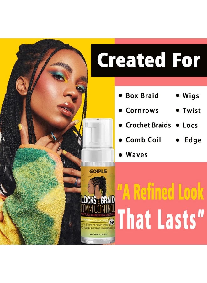 Edge Control Wax for Women Strong Hold Non-greasy Smoother Gel, Styling for Black Hair No Flaking, White Residue, Braiding Braid Mouss Shine and Smooth