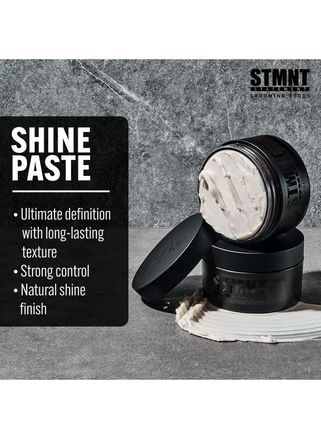 STMNT Grooming Goods Shine Paste, 3.38 oz | Natural Shine Finish | Strong Control | Non-Greasy Formula