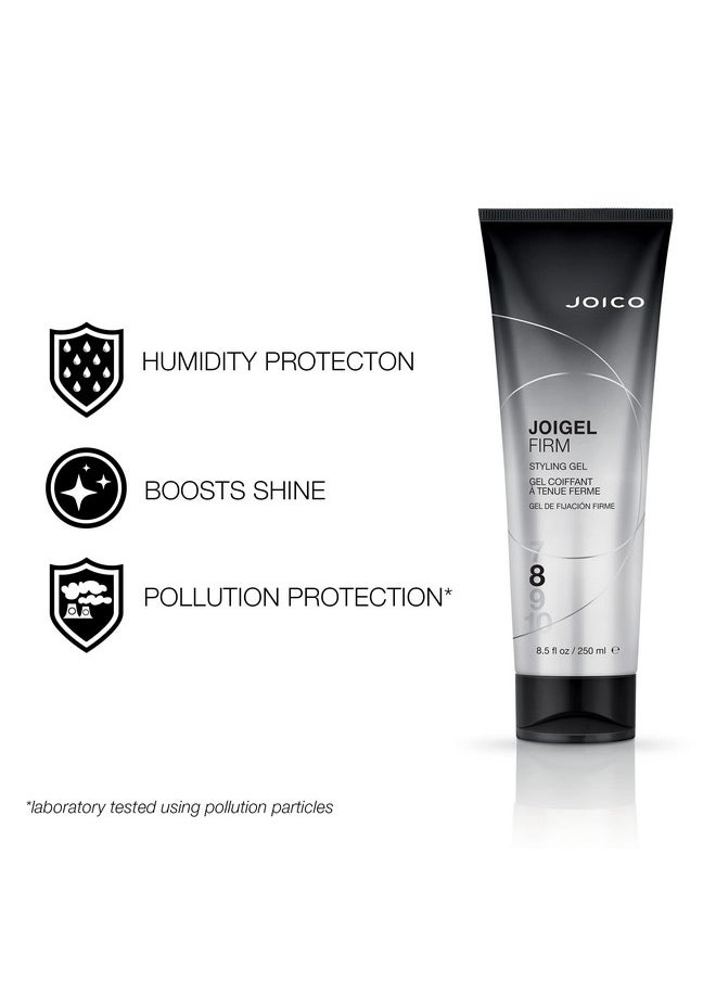 JoiGel Firm Styling Gel | For Most Hair Types | Add Body and Volume | Lock In Moisture & Boost Shine | Thermal Heat & Humidity Protection | Protect Against Pollution | 8.5 Fl Oz (Pack of 2)
