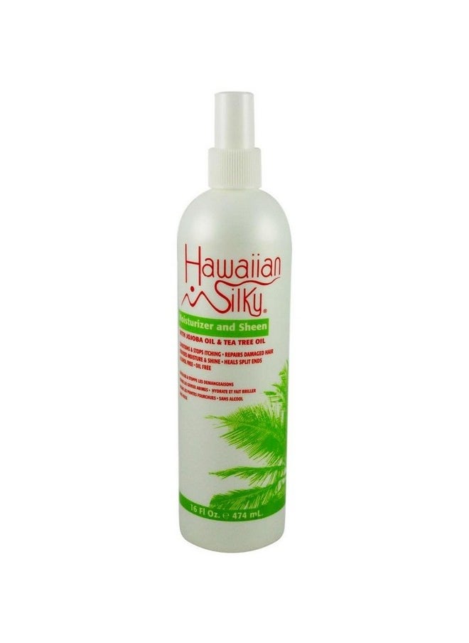 Hawaiian Silky moisturizing and sheen spray, White, 16 Fl Ounce
