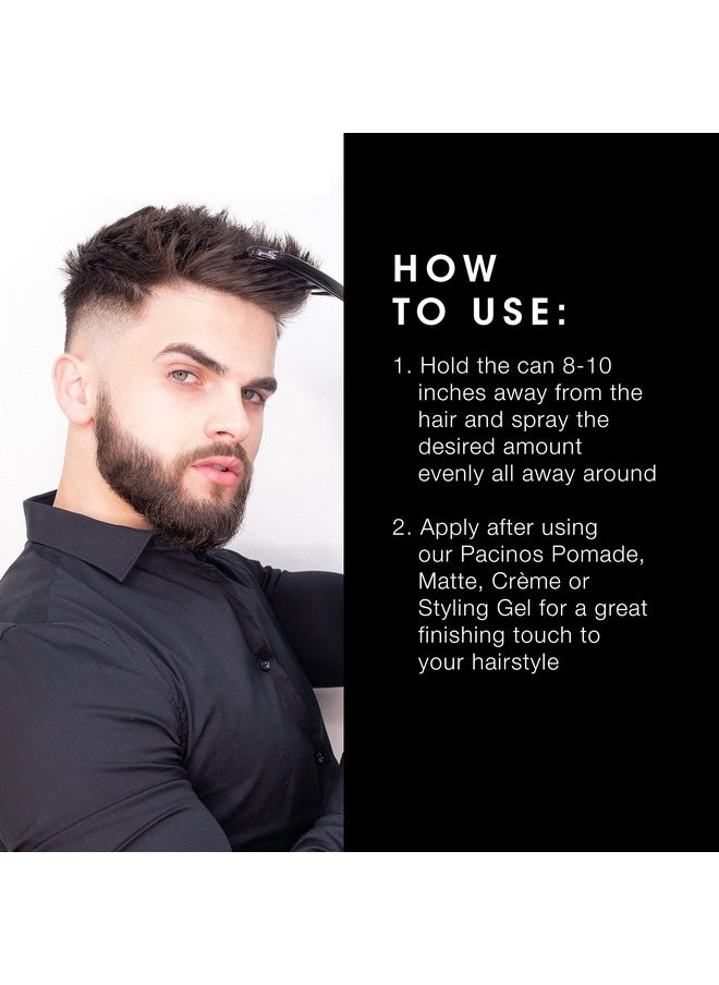 Pacinos Final Touch Hairspray, Anti-Frizz, Firm Hold, Flexible, Fast Drying and Flake Free Aerosol, Add Volume, Texture and Strength to your Hairstyle, Works Against Wind, Moisture and Humidity