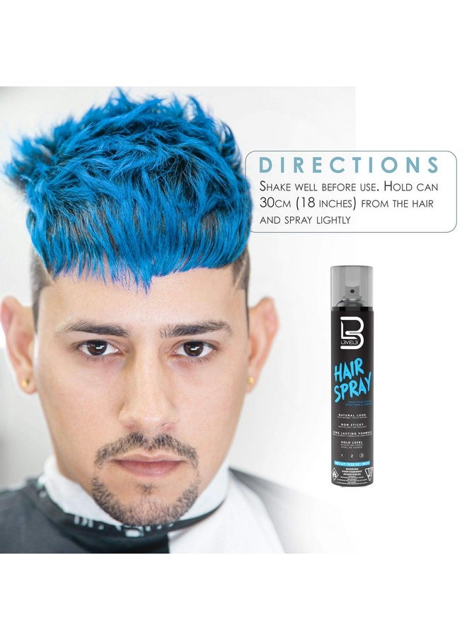 L3 Level 3 Hair Spray - Long Lasting and Strong Hold Hair Spray - Great for Men and Women - Level Three - Suitable for All Hair Types