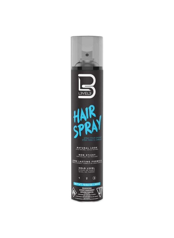L3 Level 3 Hair Spray - Long Lasting and Strong Hold Hair Spray - Great for Men and Women - Level Three - Suitable for All Hair Types