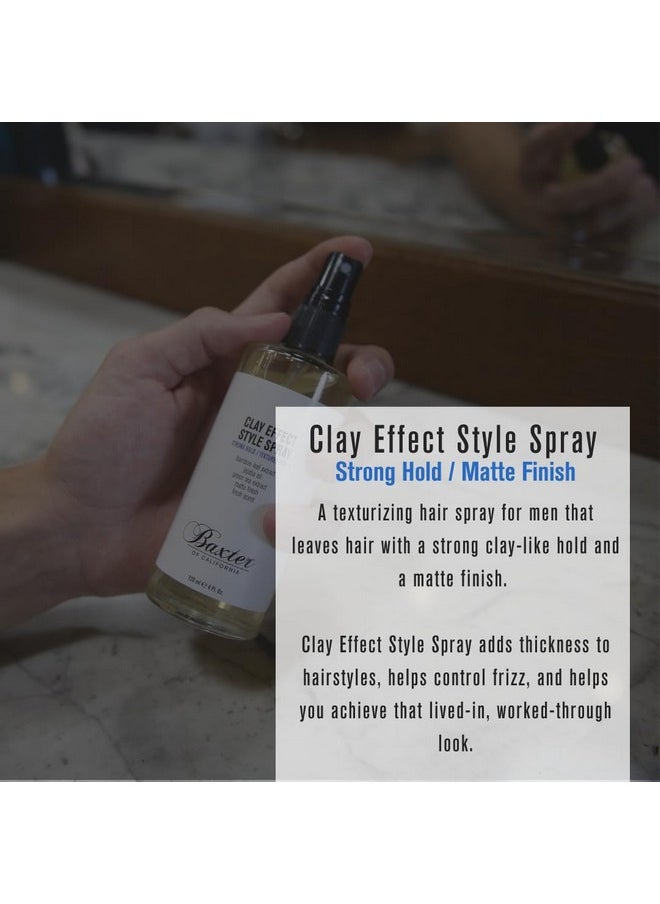 Baxter of California Clay Effect Style Spray for Men | Textured Finish | Strong Hold | Hair Styler | 4 fl. oz.