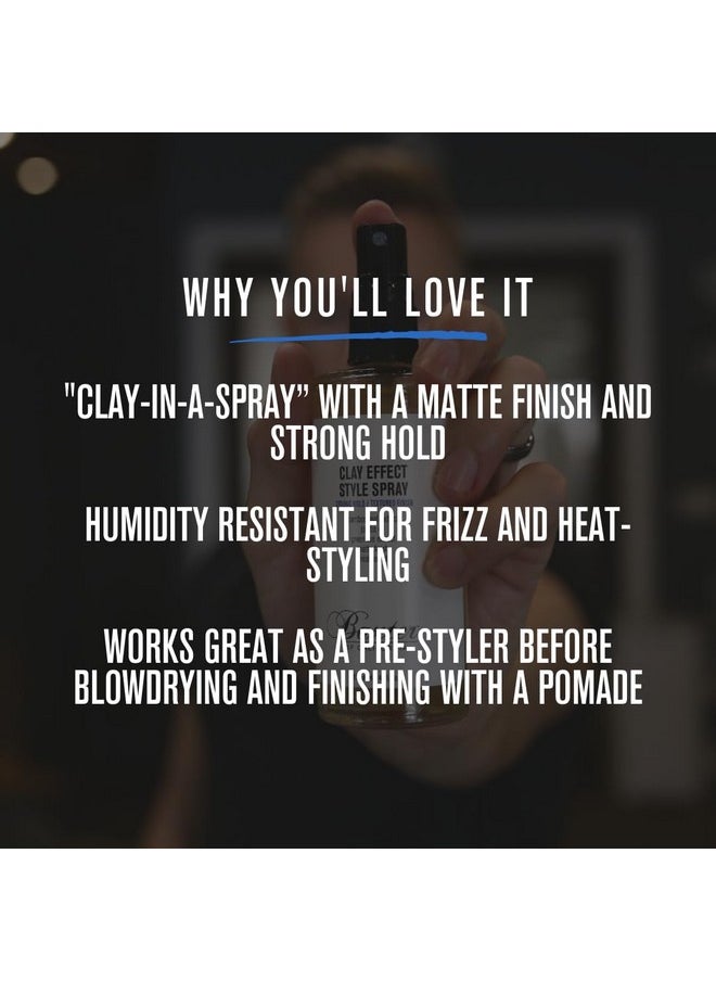Baxter of California Clay Effect Style Spray for Men | Textured Finish | Strong Hold | Hair Styler | 4 fl. oz.
