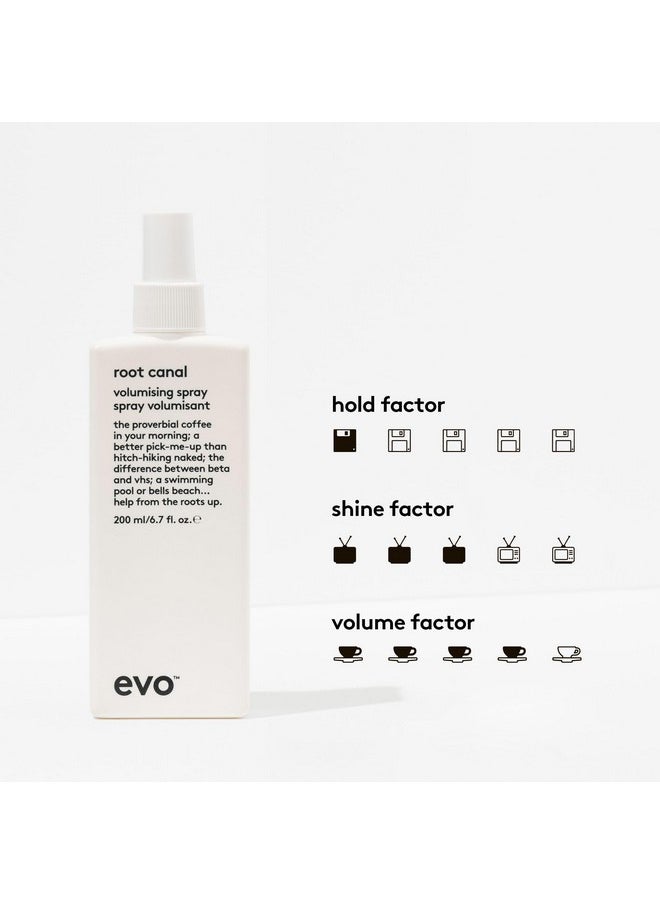 EVO Root Canal Volumizing Spray - Texture Boost Supports Roots Natural Thickening Lightweight Hair Styling Spray - 200ml / 6.8fl.oz