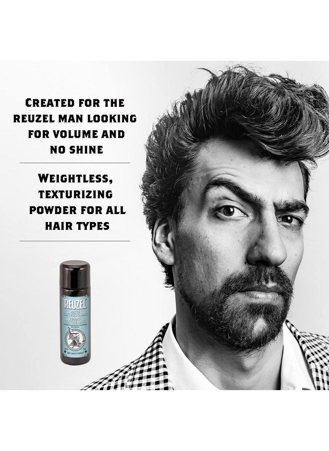 Reuzel Matte Texture Powder - Easy Application - Maintain Carefully Groomed Appearance - Weightless Formula - Provides Instant Lift - Sulfate, Paraben, And Cruelty Free - 0.53 Oz