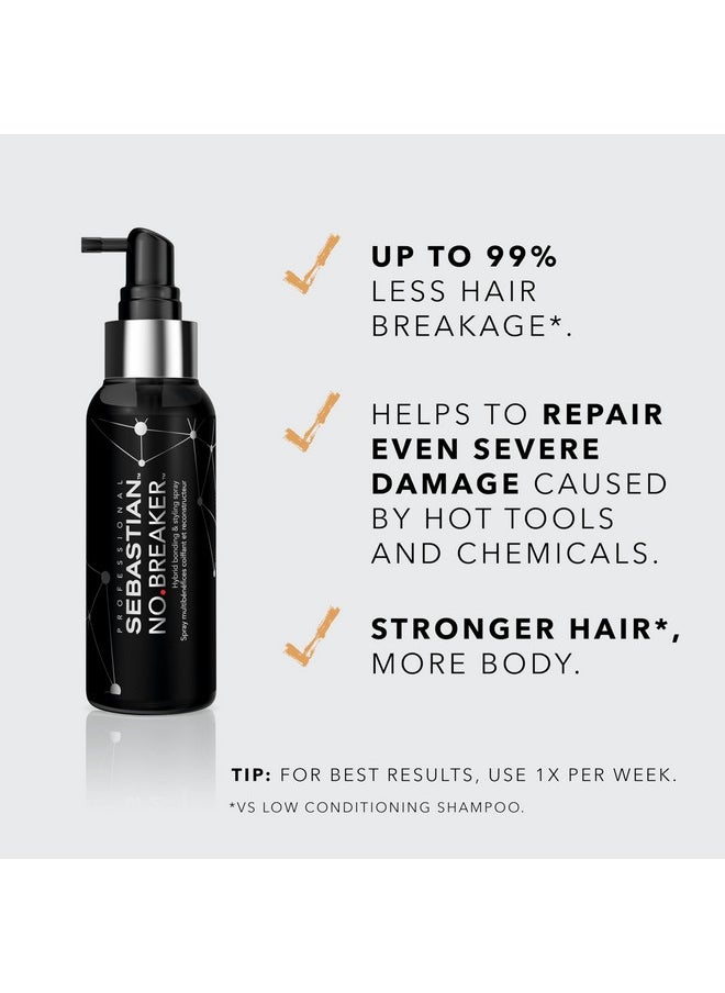Sebastian Professional No.Breaker, Hair Bonding Treatment, Breakage and Damage Repair Leave-In Spray, 3.38 oz