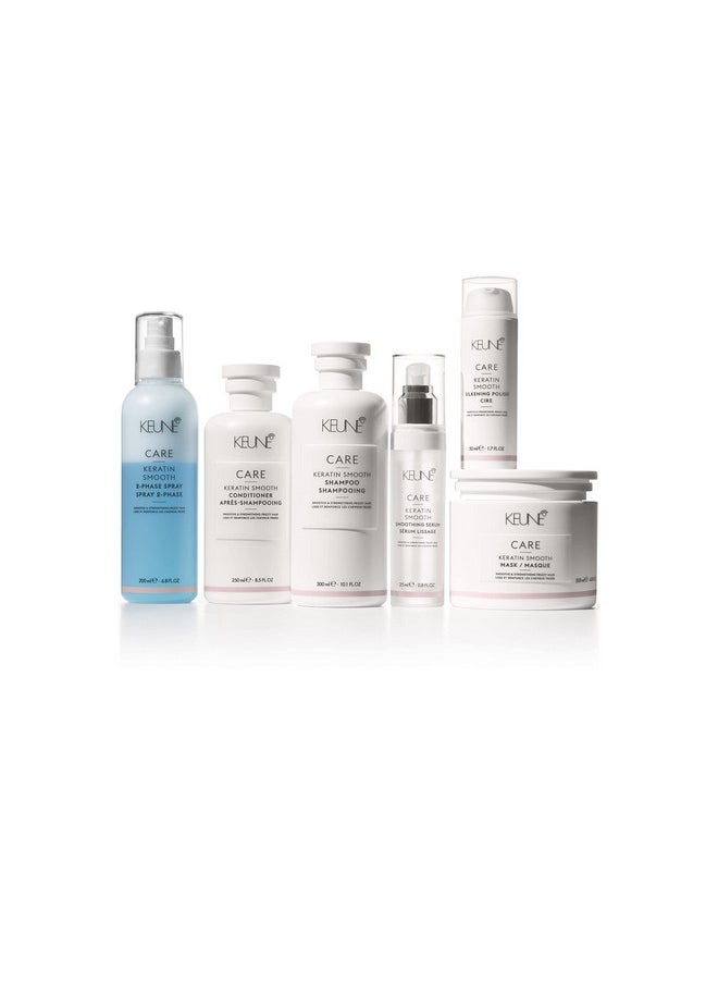 Keune Care Keratin Smooth 2-Phase Spray, Smoothing & Strengthening Leave-In Conditioner for Smoother Hair, 6.8 Fl Oz
