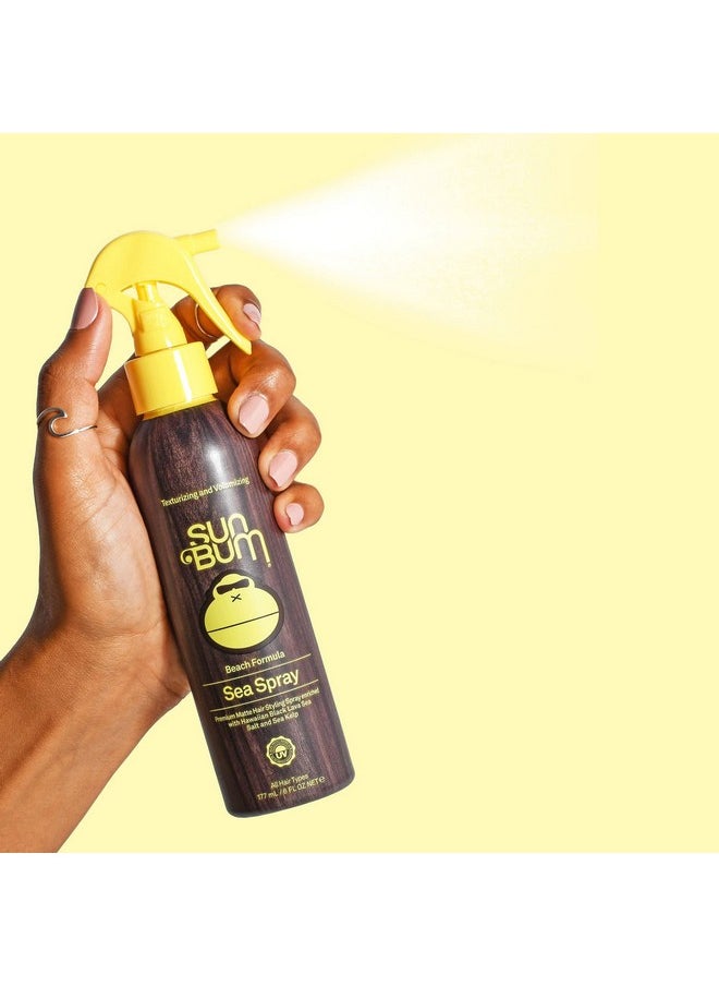 Sun Bum Sea Spray|Texturizing and Volumizing Sea Salt Spray | UV Protection With a Matte Finish | Medium Hold | For All Hair Types | 6 FL OZ Spray Bottle, Clear (80-41025)