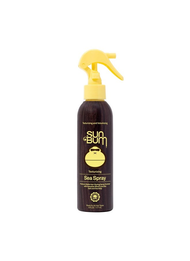 Sun Bum Sea Spray|Texturizing and Volumizing Sea Salt Spray | UV Protection With a Matte Finish | Medium Hold | For All Hair Types | 6 FL OZ Spray Bottle, Clear (80-41025)