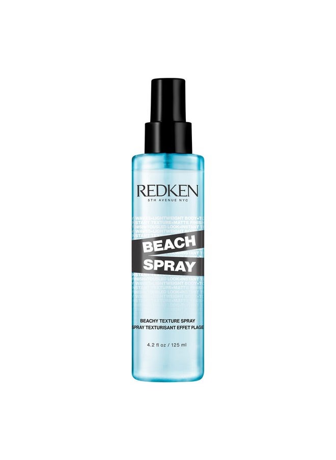 Redken Beach Spray Texturizing Hairspray | Sea-Salt Free Spray | Adds Instant Texture and Volume | Hair spray for Effortless Beachy Waves and Curls | For All Hair Types