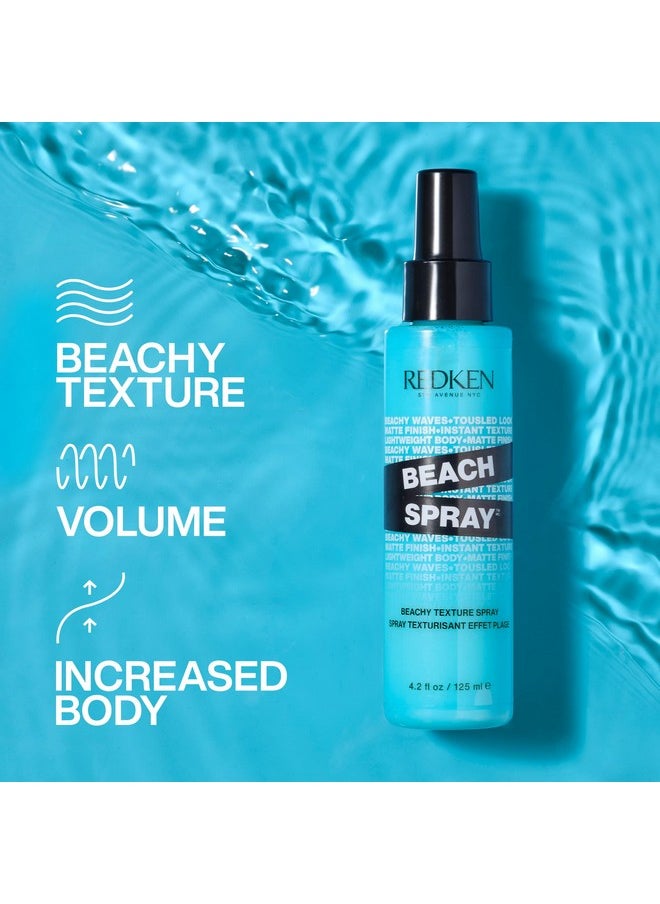 Redken Beach Spray Texturizing Hairspray | Sea-Salt Free Spray | Adds Instant Texture and Volume | Hair spray for Effortless Beachy Waves and Curls | For All Hair Types