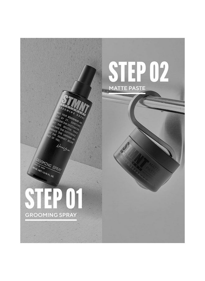 STMNT Grooming Goods Grooming Spray, 6.7 oz | Natural Finish | Thicker Hair Feel | Non-Sticky