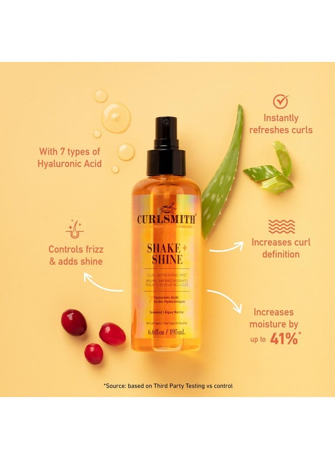 CURLSMITH - Shake and Shine 2-Day Refresh | Curl Refreshing Mist for Curly Hair | Controls Frizz, Adds Shine, Increases Moisture and Increases Curl Definition