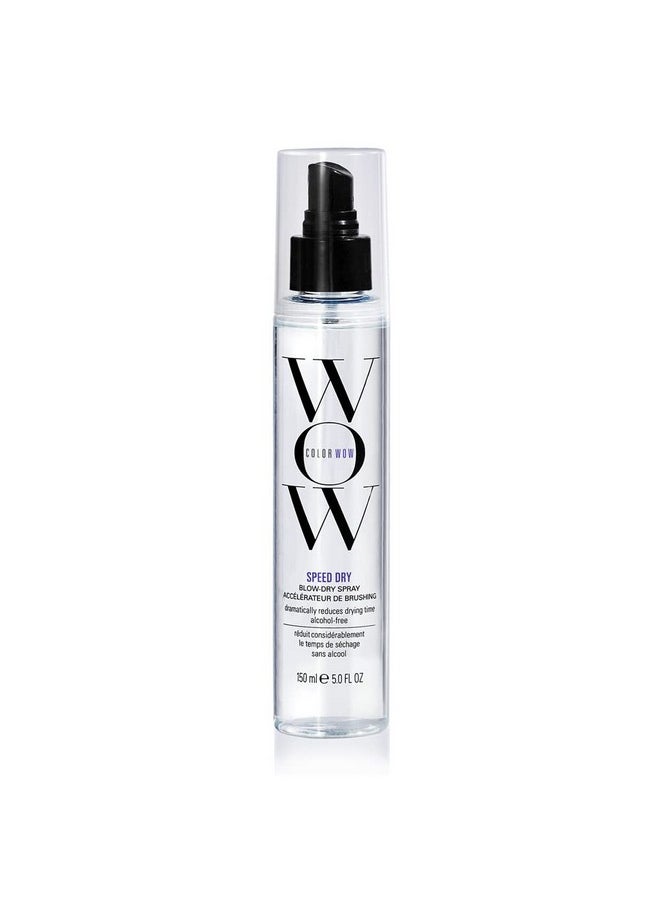 COLOR WOW Speed Dry Blow Dry Spray - Cut Blow Dry Time by 30% | Heat Protectant, Prevent Breakage | Cruelty-Free & Gluten-Free