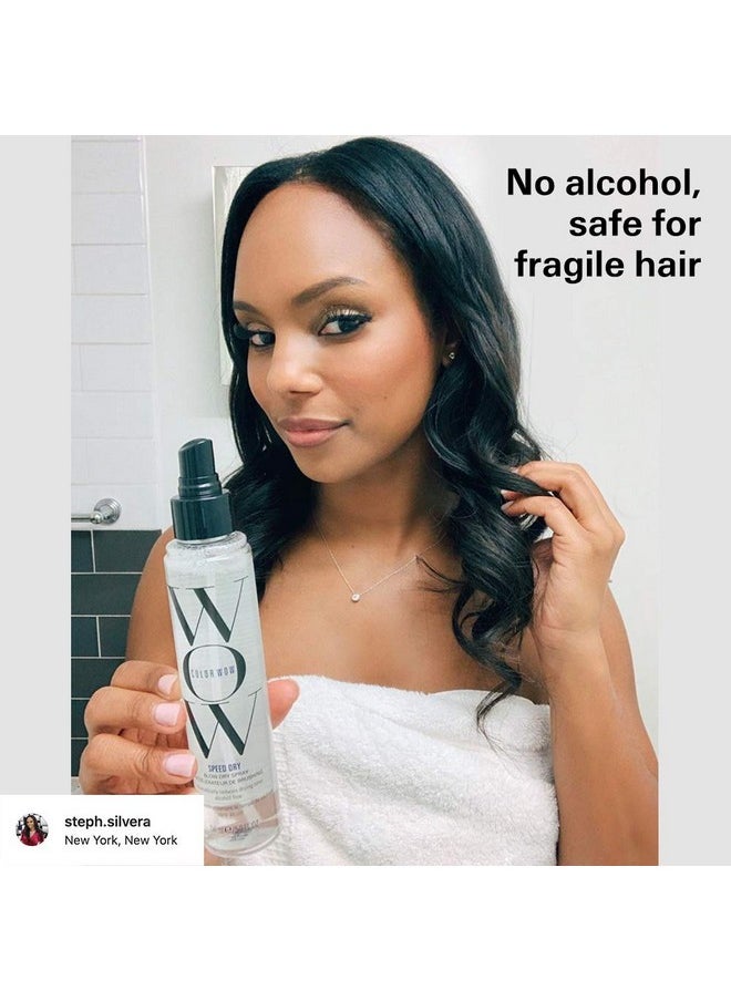COLOR WOW Speed Dry Blow Dry Spray - Cut Blow Dry Time by 30% | Heat Protectant, Prevent Breakage | Cruelty-Free & Gluten-Free