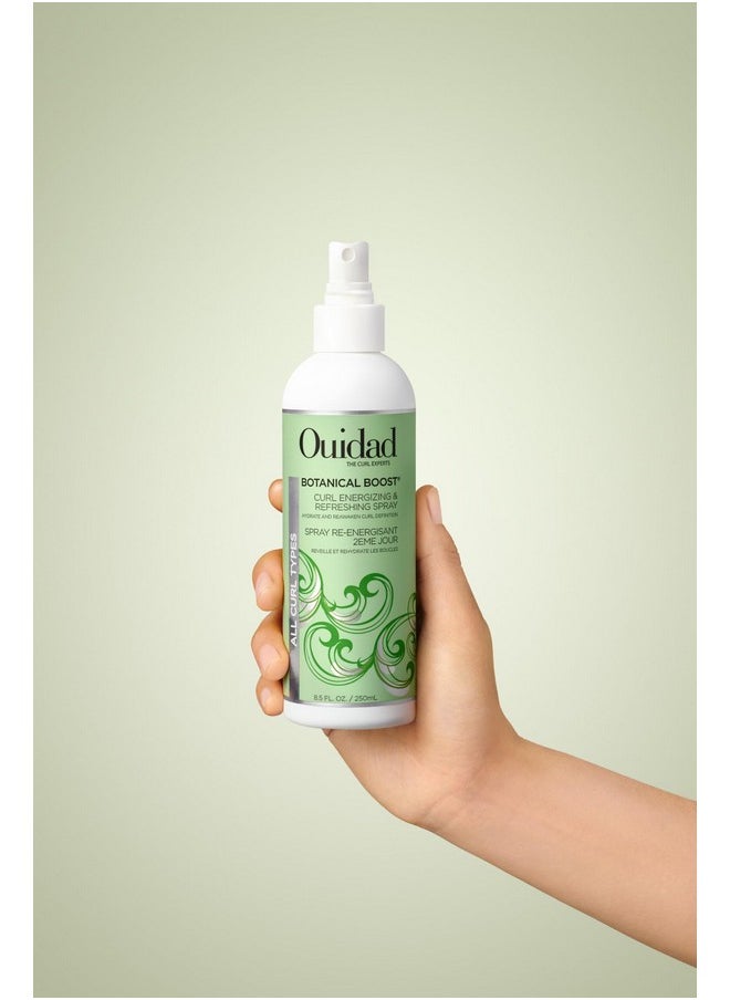 Ouidad Botanical Boost Curl Energizing & Refreshing Hair Spray, 8.5 fl oz, Curl Spray for Lasting Definition, No-Residue Hair Spray for Curly Hair, Adds Weightless Moisture, All Curl Types