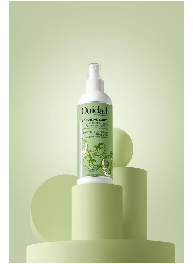 Ouidad Botanical Boost Curl Energizing & Refreshing Hair Spray, 8.5 fl oz, Curl Spray for Lasting Definition, No-Residue Hair Spray for Curly Hair, Adds Weightless Moisture, All Curl Types