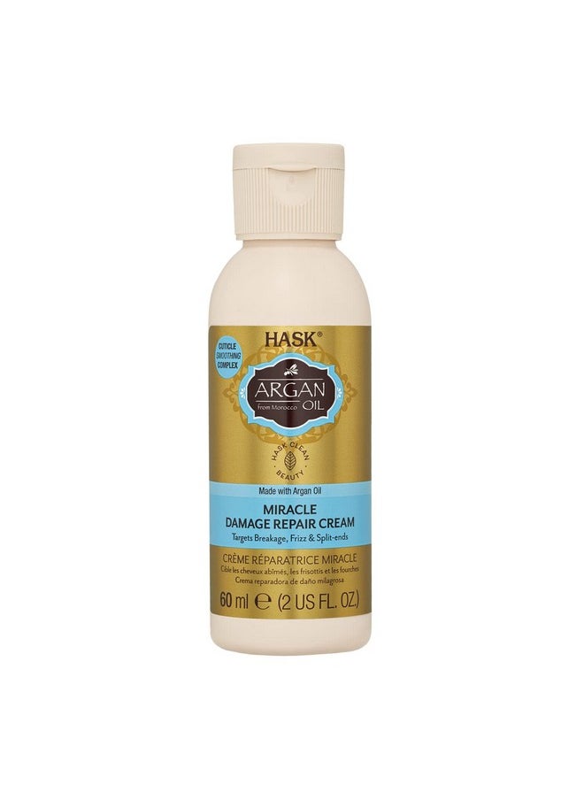 HASK ARGAN OIL Miracle Damage Repair Cream for all hair types, color safe, gluten free, sulfate free, paraben free