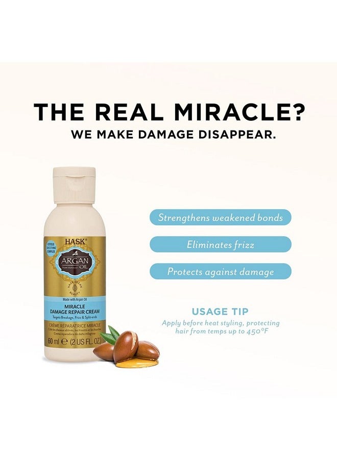 HASK ARGAN OIL Miracle Damage Repair Cream for all hair types, color safe, gluten free, sulfate free, paraben free