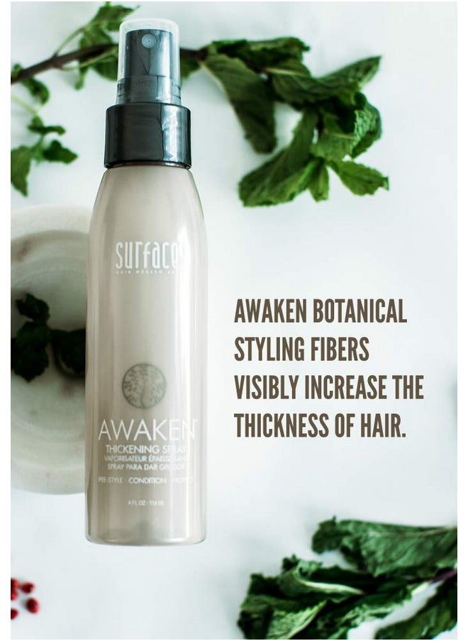 Surface Hair Awaken Thickening Spray, Pre-Style Conditioning and Protection, 4 Fl. Oz.