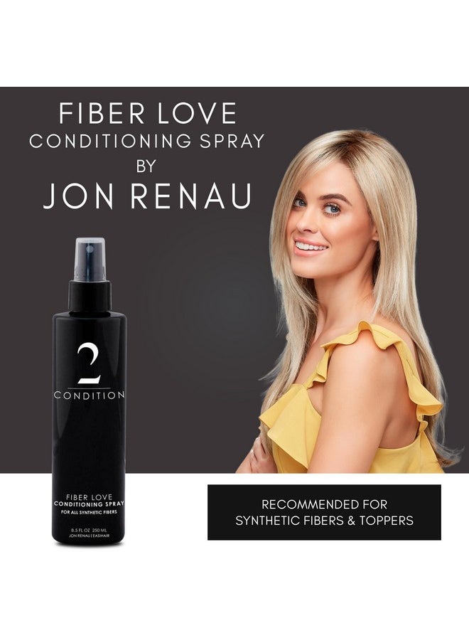 Jon Renau Fiber Love Synthetic Conditioning Spray, 8.5 oz - Leave-In Conditioner for Wigs, Toppers & Hair Extensions - Detangles, Restores Shine & Protects Synthetic Fiber