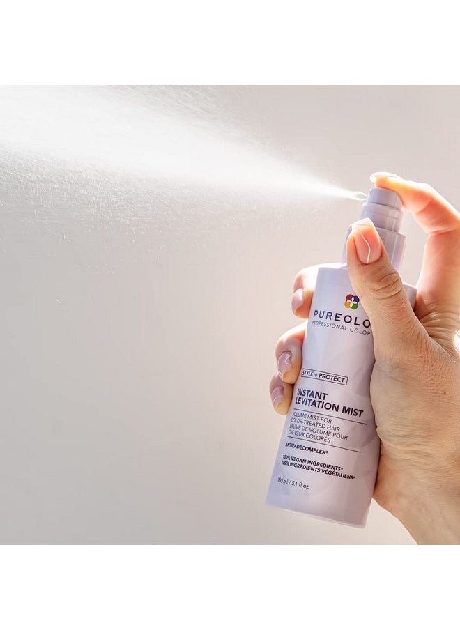 Pureology Style + Protect Instant Levitation Mist | For Fine, Color-Treated Hair | Lightweight, Volumizing Spray | Sulfate-Free | Vegan | 5.1 Fl. Oz. |