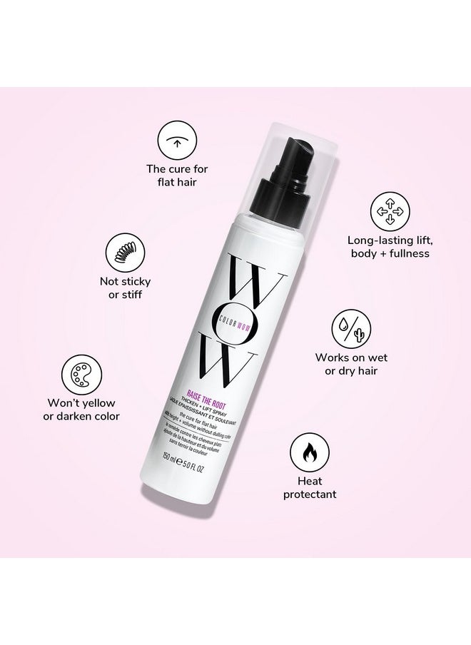 COLOR WOW Raise the Root Thicken + Lift Spray - All-Day Volume for Fine, Flat Hair without dulling color