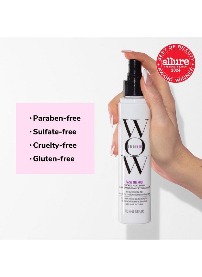 COLOR WOW Raise the Root Thicken + Lift Spray - All-Day Volume for Fine, Flat Hair without dulling color