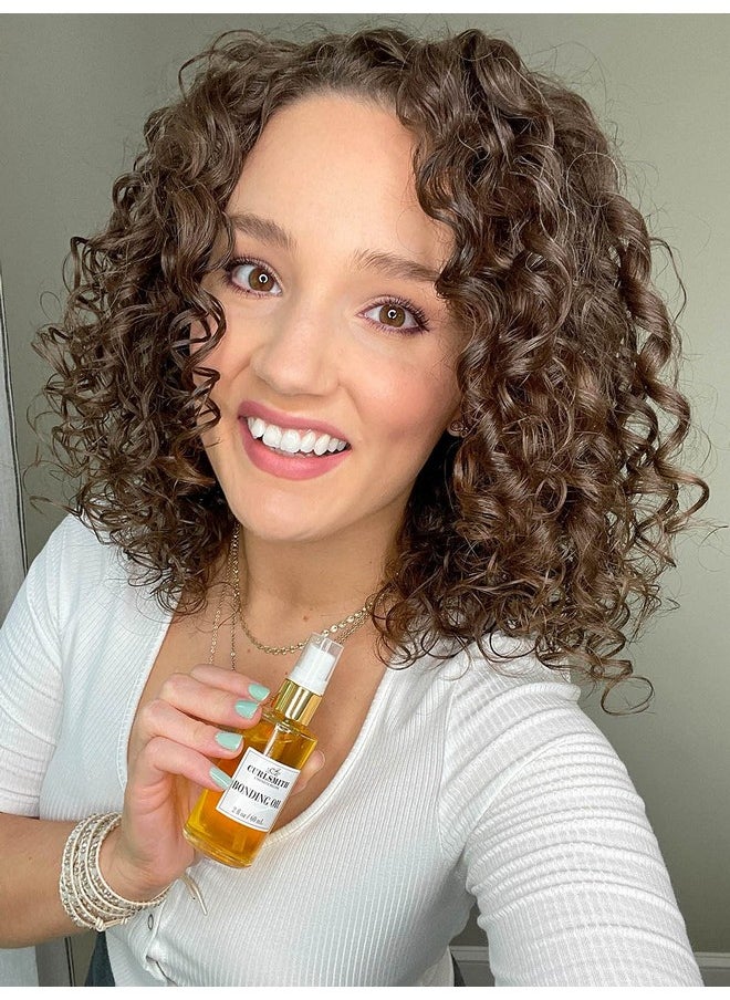 CURLSMITH - Bonding Oil, Lightweight Finishing Oil, For All Hair Types Including Dry & Damaged (60ml/2 fl oz)