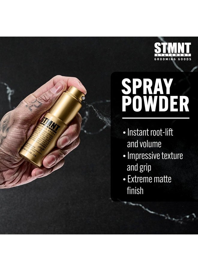 STMNT Grooming Goods Spray Powder, 0.14 oz | Extra Matte Finish | Added Texture and Grip | Super Lightweight Formula | Fuller Feeling Hair