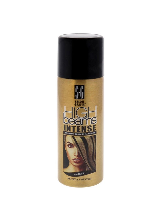 Salon Grafix High Beams Intense Temporary Spray - Black for Unisex - 2.7 oz Hair Color