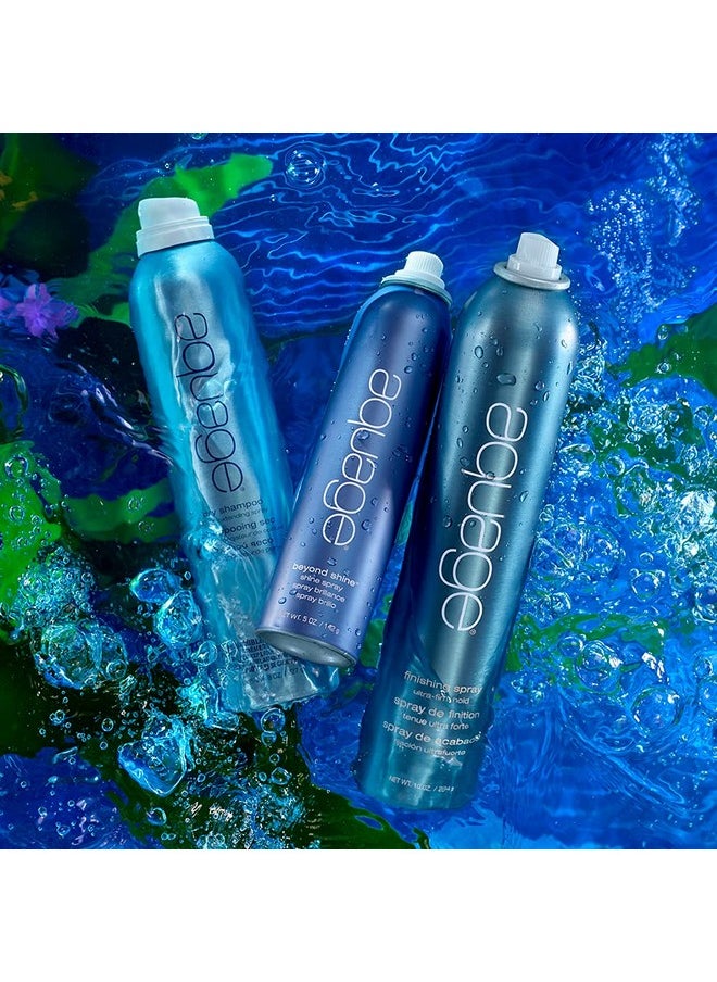 AQUAGE Finishing Spray LOW VOC - 55% VOC, Firm Hold Hairspray, Delivers Humidity Resistance and Lasting Style Retention with Max Shine, 10 Oz