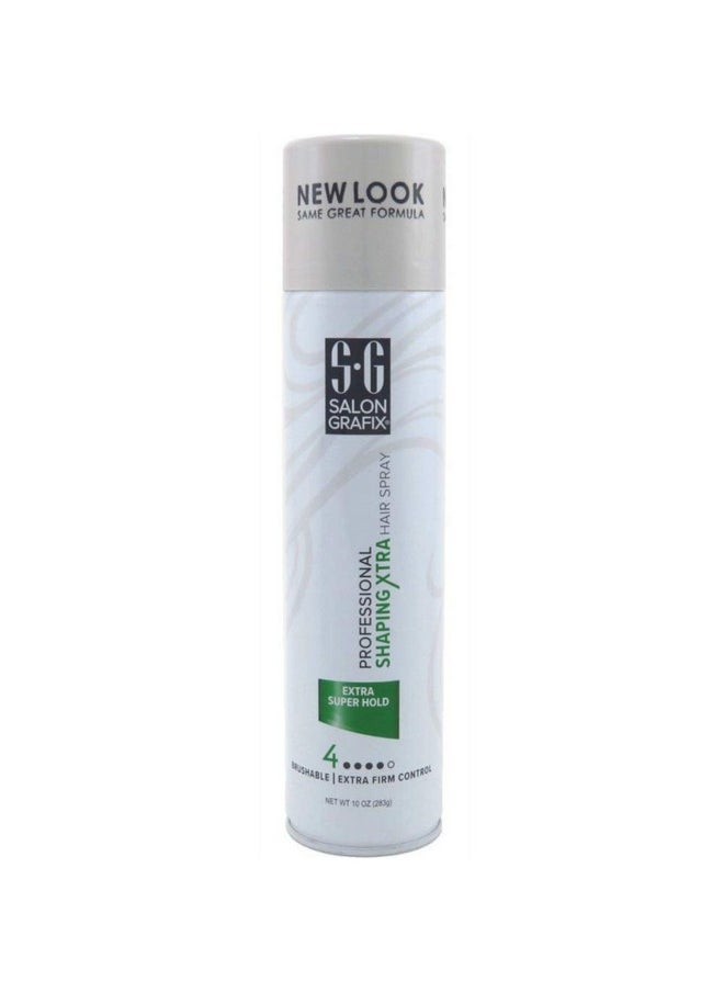 Salon Grafix Profession Shaping Hairspray, Extra Super Hold 4, 10 Oz (Pack of 6)