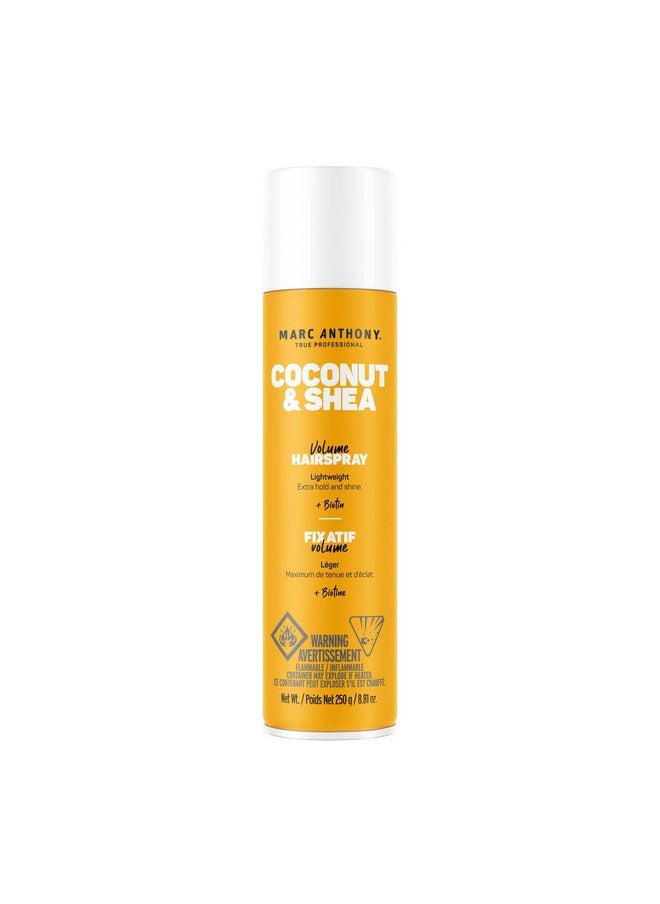 Marc Anthony Coconut Oil Volume Hairspray , Basic, 8.8 Ounce