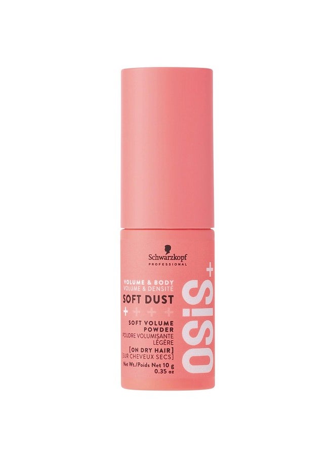 OSiS+ Soft Dust - Volume Spray Powder for Root Lift, Subtle Texture and Natural Shine - Lightweight Volumizing and Texturizing Powder - Light Weight Treatment, 0.35 oz