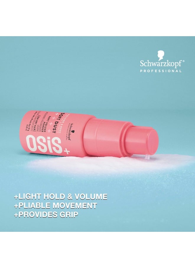 OSiS+ Soft Dust - Volume Spray Powder for Root Lift, Subtle Texture and Natural Shine - Lightweight Volumizing and Texturizing Powder - Light Weight Treatment, 0.35 oz