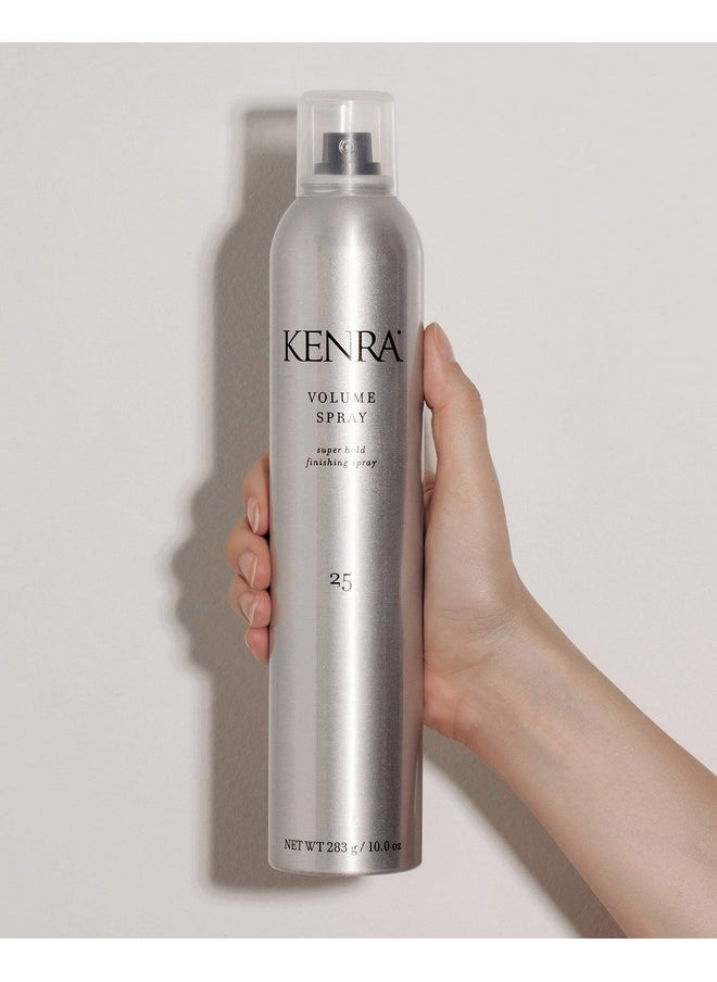 Kenra Volume Spray 25 50% | Super Hold Finishing & Styling Hairspray | Flake-free & Fast-drying | Wind & Humidity Resistance | All Hair Types | 16 oz (2-Pack)