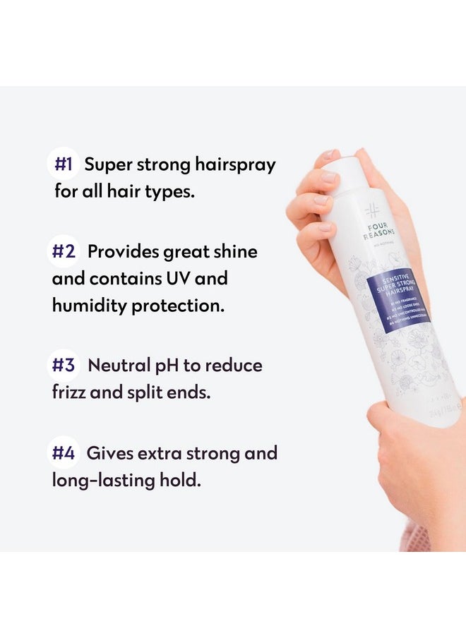 No nothing Sensitive Unscented Hairspray with Extra Hold - Finishing Spray for Styling with Humidity Protection - Fragrance Free & Hypoallergenic - 7.55 oz (New Packaging)