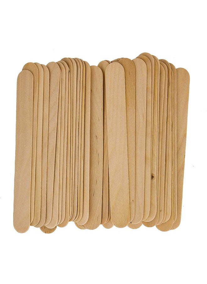 Dukal Large Wooden Wax Sticks - Body Hair Removal Applicator for Waxing, ¾” x 6” (Pack of 100)