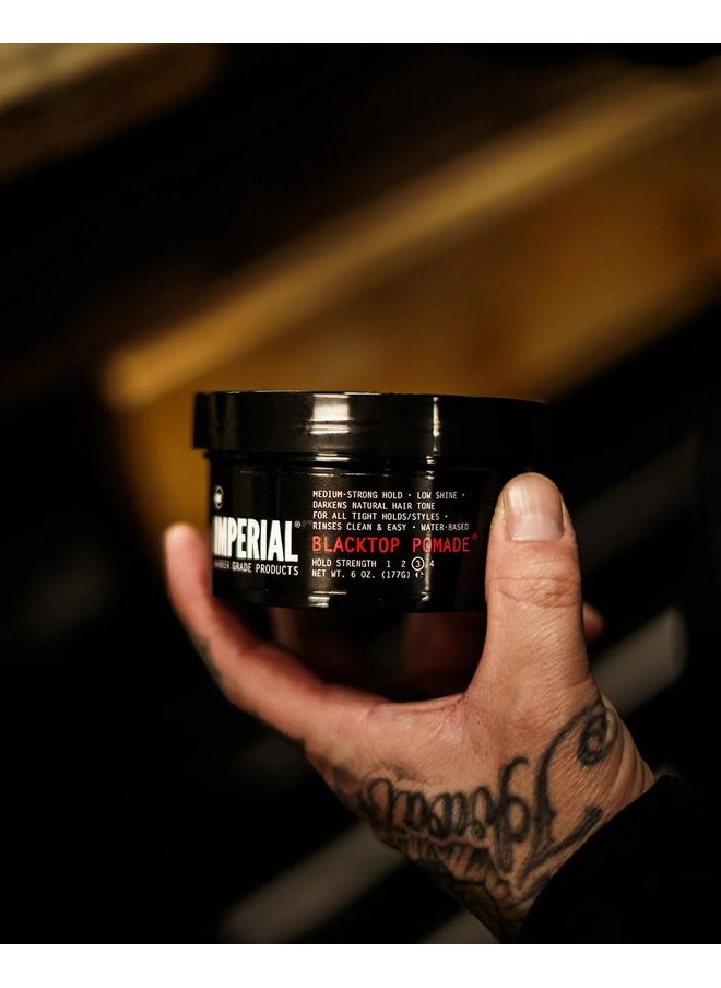 Imperial Barber Grade Products Blacktop Pomade , 6 oz