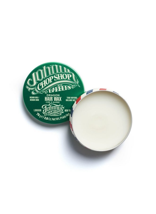 Johnny's Chop Shop Men's Hair Dragon Wax Medium Hold, Medium Nautral Shine, Non Greasy 2.6 oz (Pack of 1)
