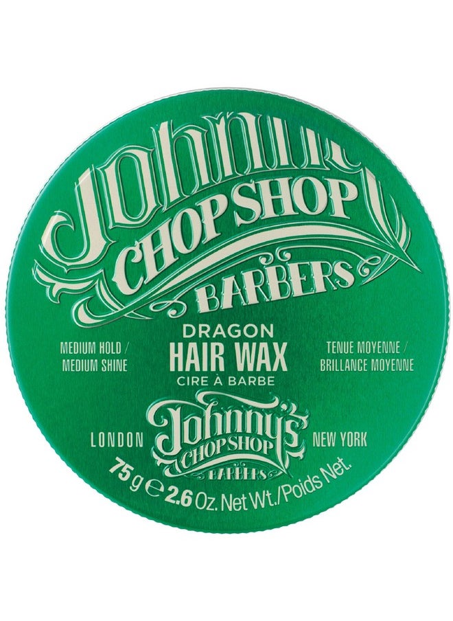 Johnny's Chop Shop Men's Hair Dragon Wax Medium Hold, Medium Nautral Shine, Non Greasy 2.6 oz (Pack of 1)